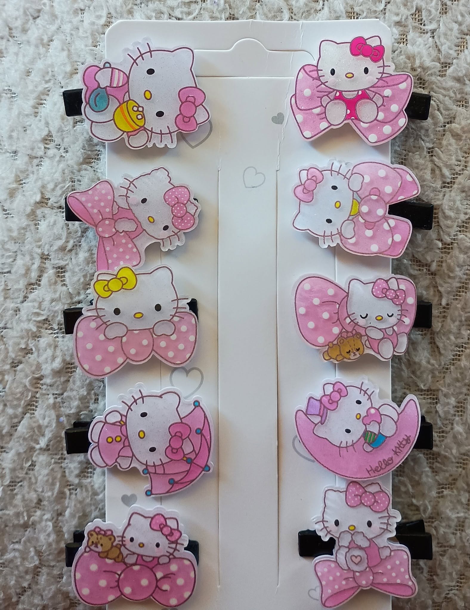 Hello Kitty Hair Clips 2pcs