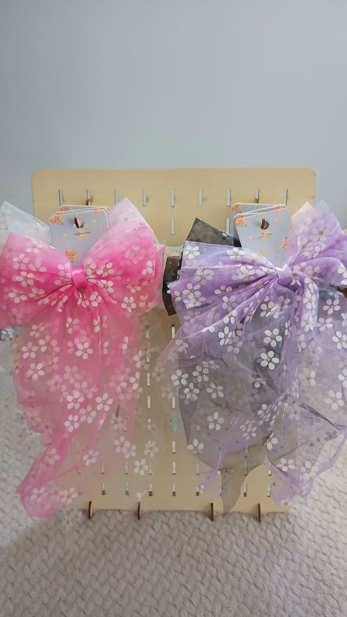 Minimalist Floral Bow Hair Clip