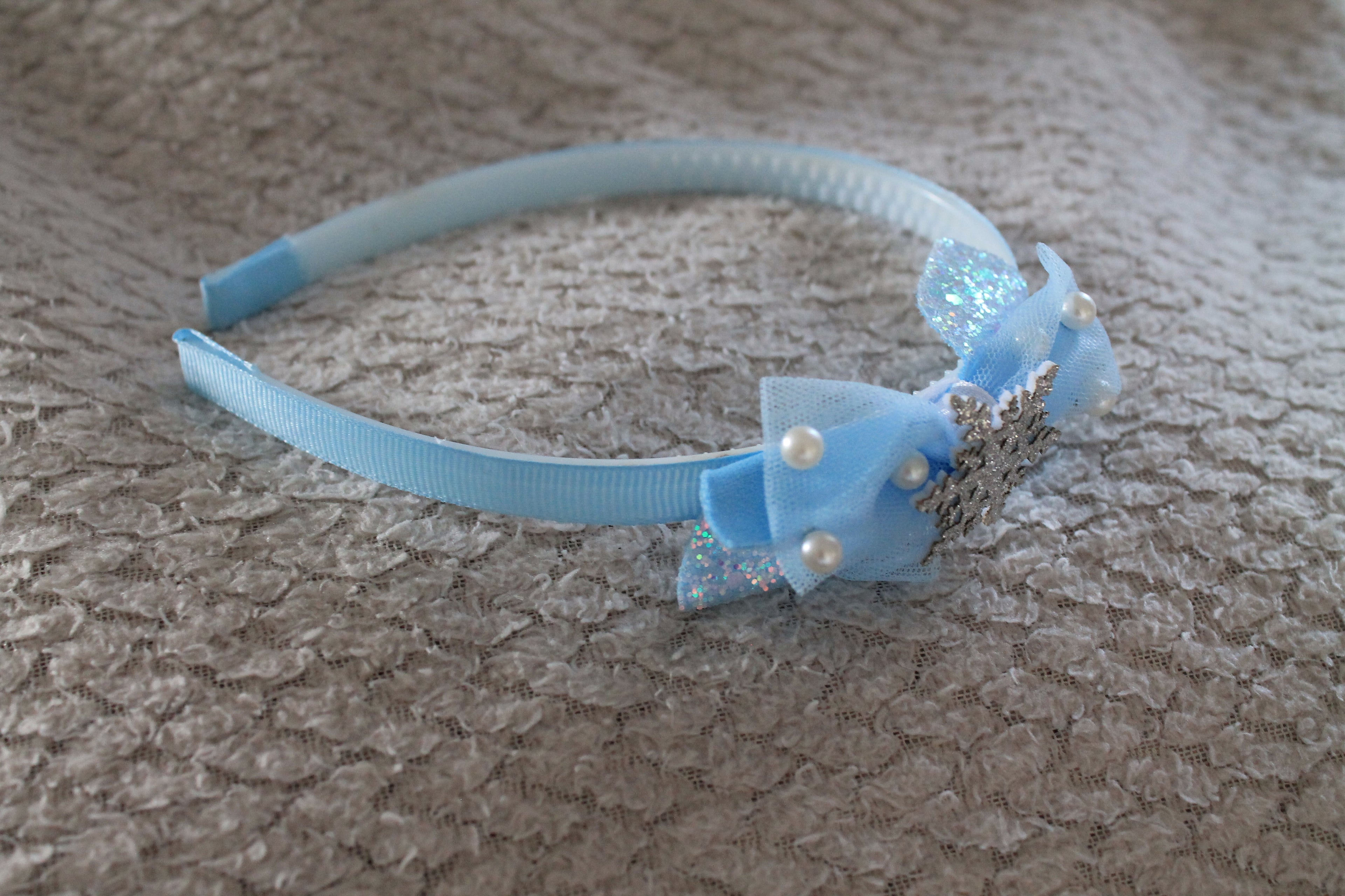Ice Blue Snowflake Headband