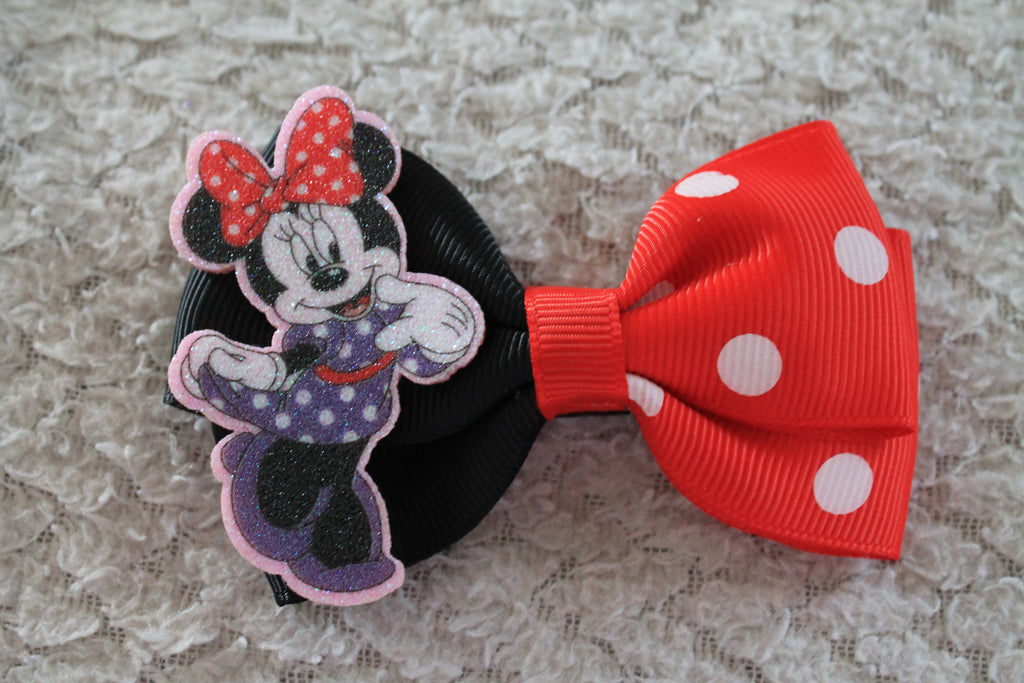 Minnie Mouse Bow Hair Clip