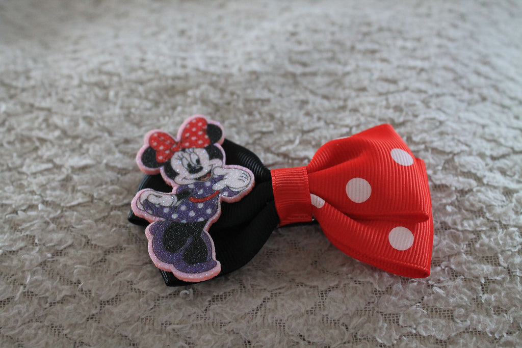 Minnie Mouse Bow Hair Clip