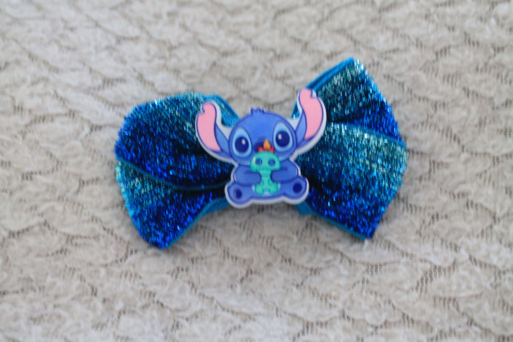 Stitch Onion Bow Hair Clips