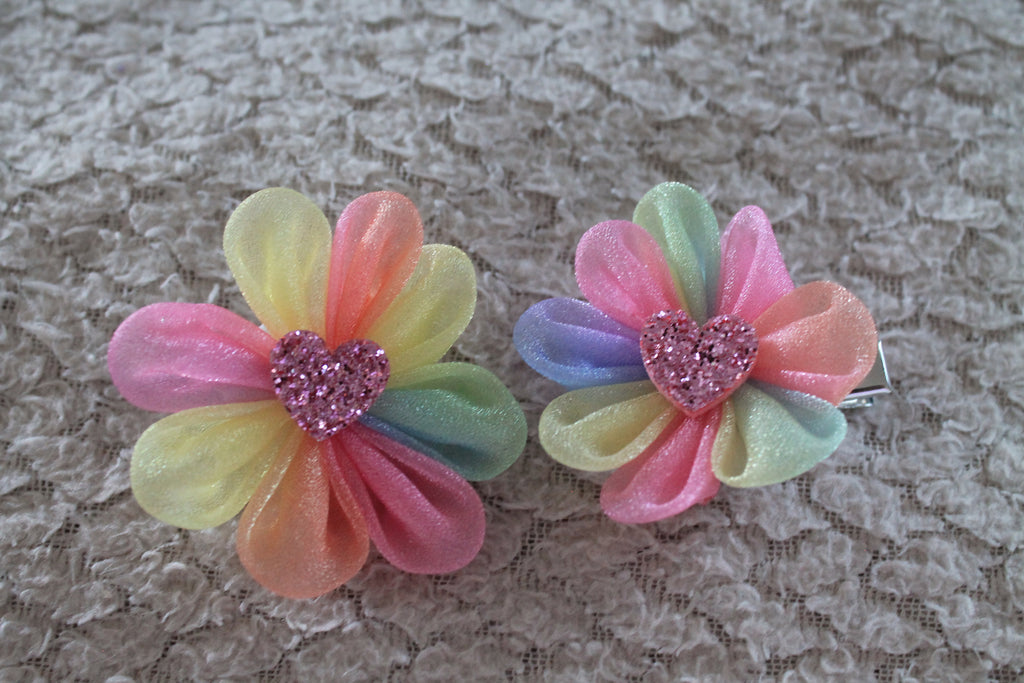 Colorful Flower Hair Clip