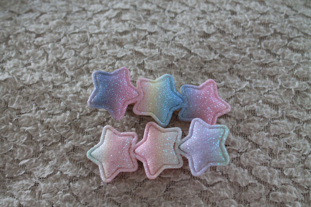 Glittery Soft Star Hair Clips (2pcs)