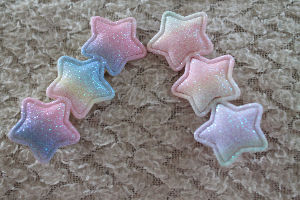 Glittery Soft Star Hair Clips (2pcs)