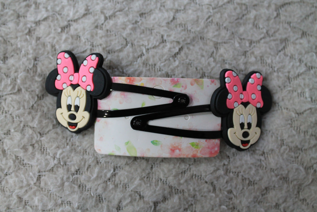 Minnie Mouse BB Hair Clips 2pcs