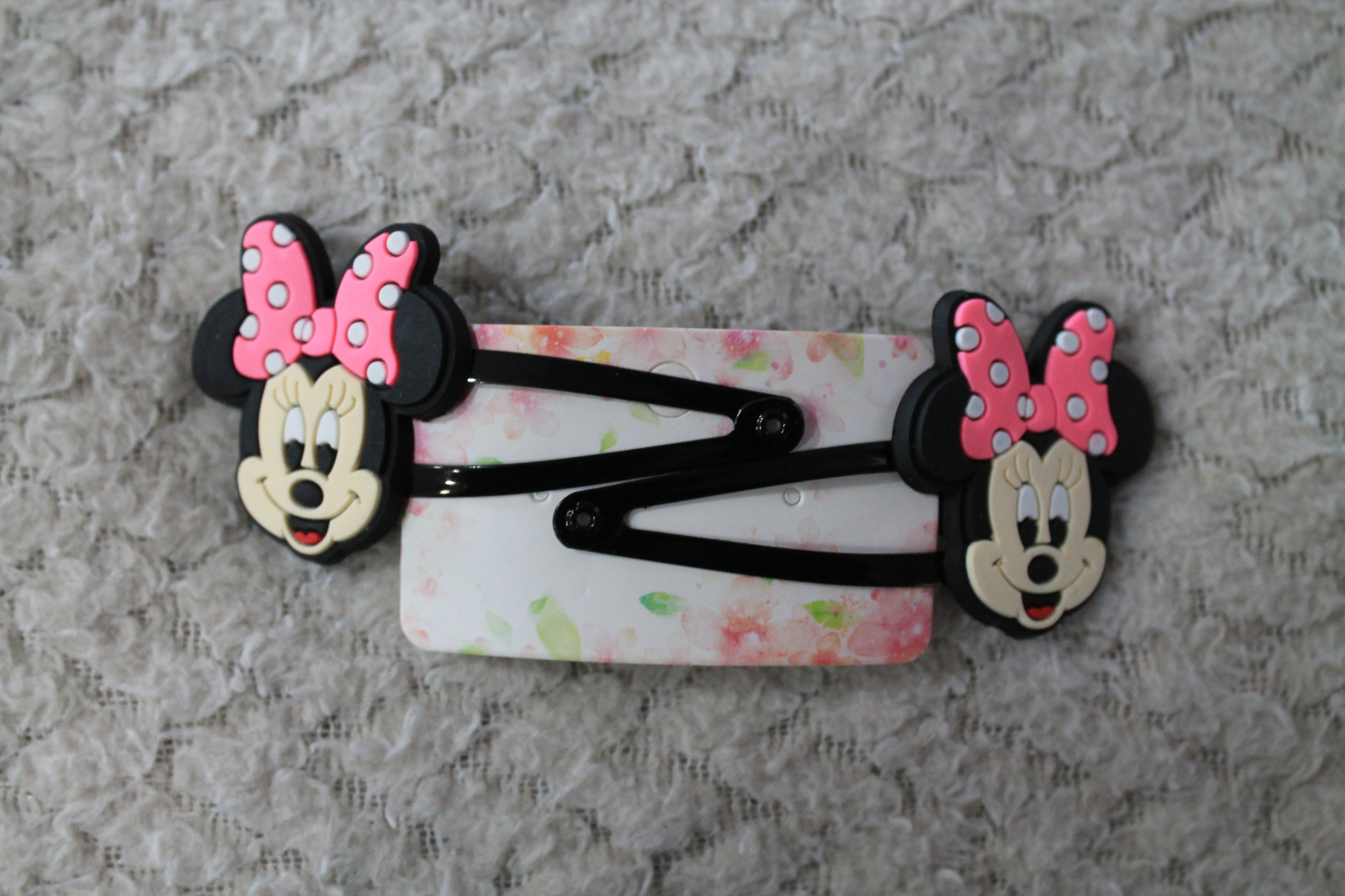 Minnie Mouse BB Hair Clips 2pcs
