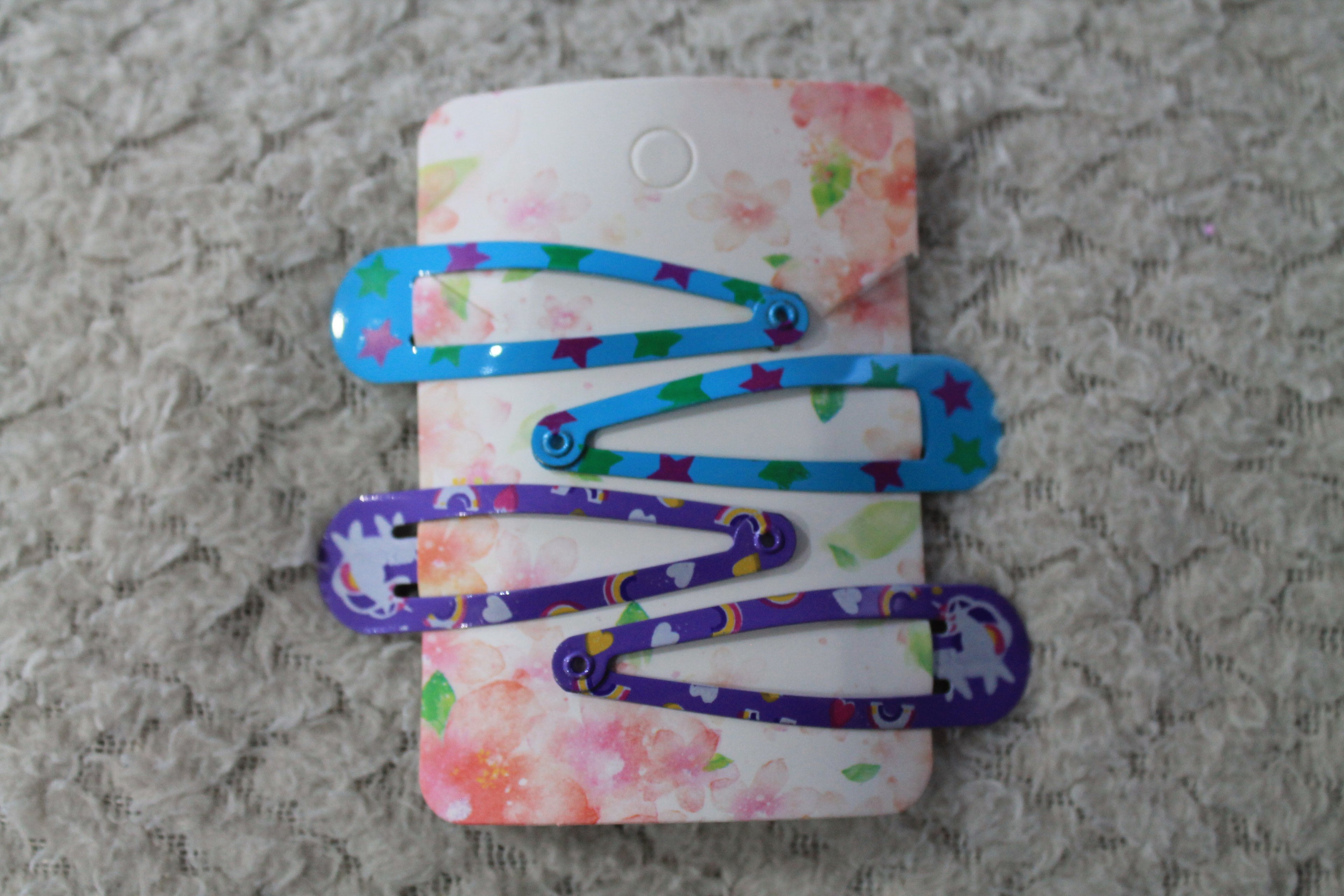 Random Color Hair Clips 4pcs