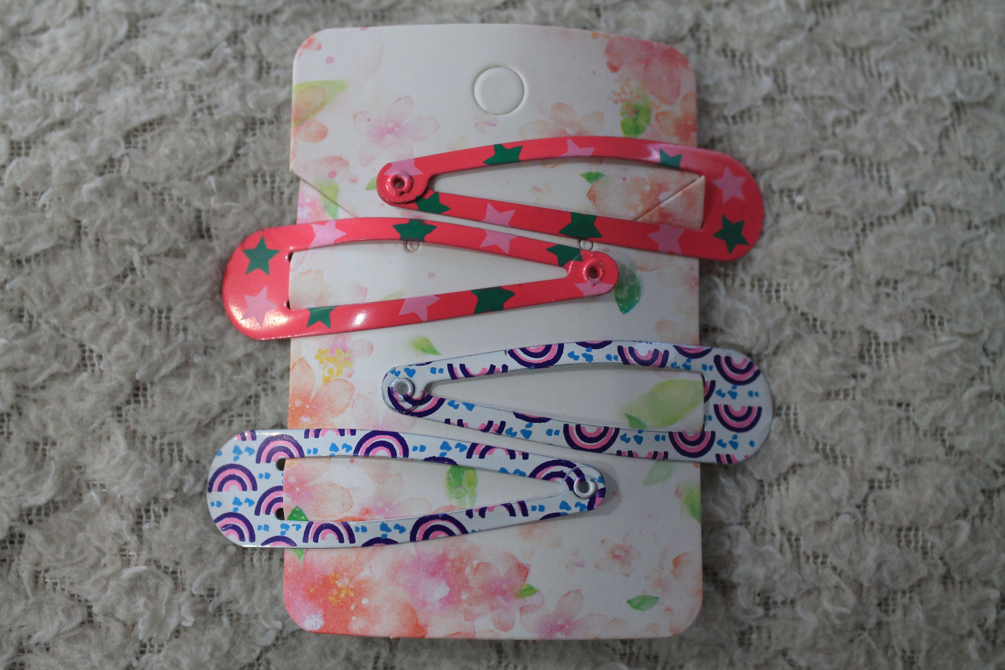 Random Color Hair Clips 4pcs