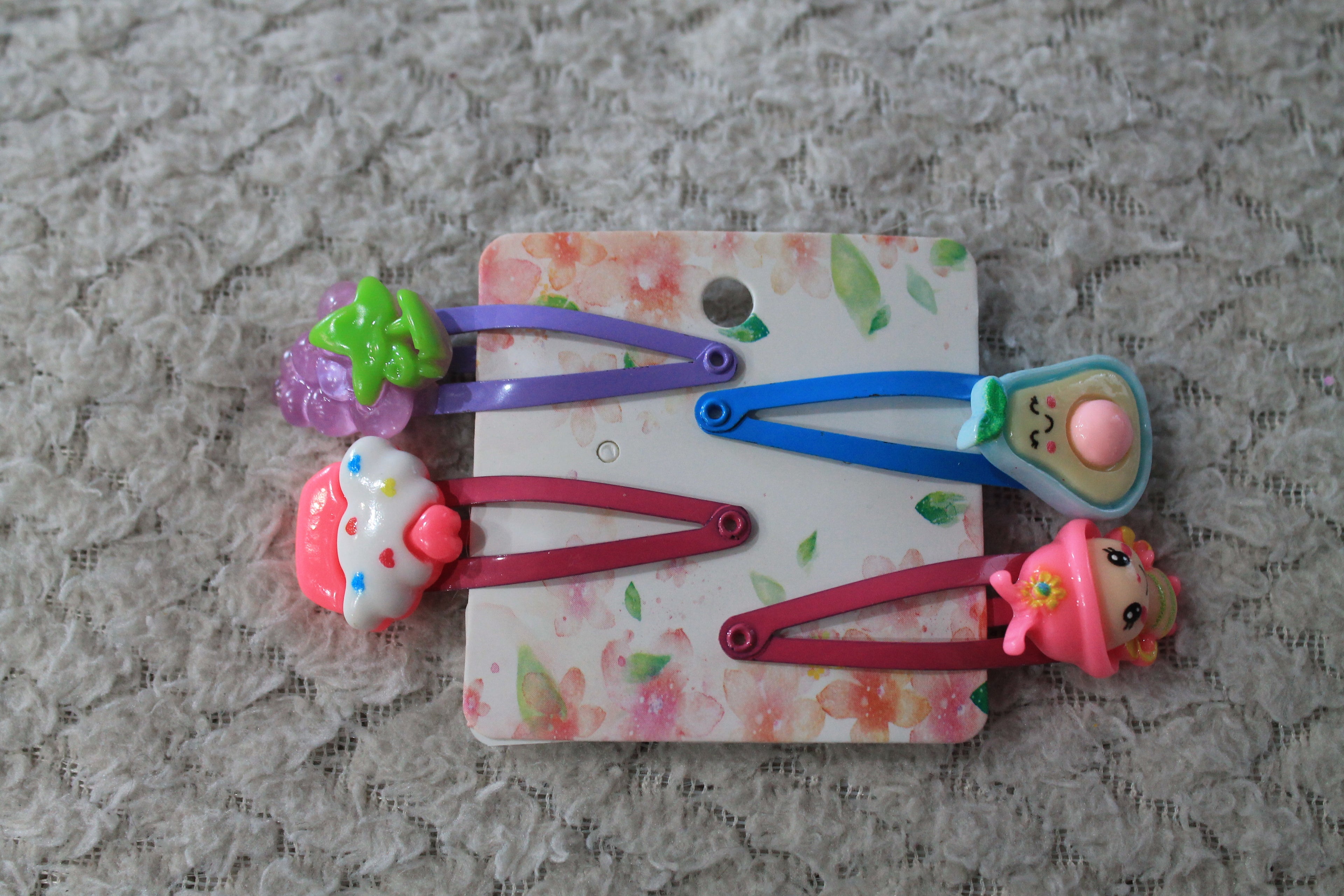 Cartoon Fashion Hair Clip 4pcs