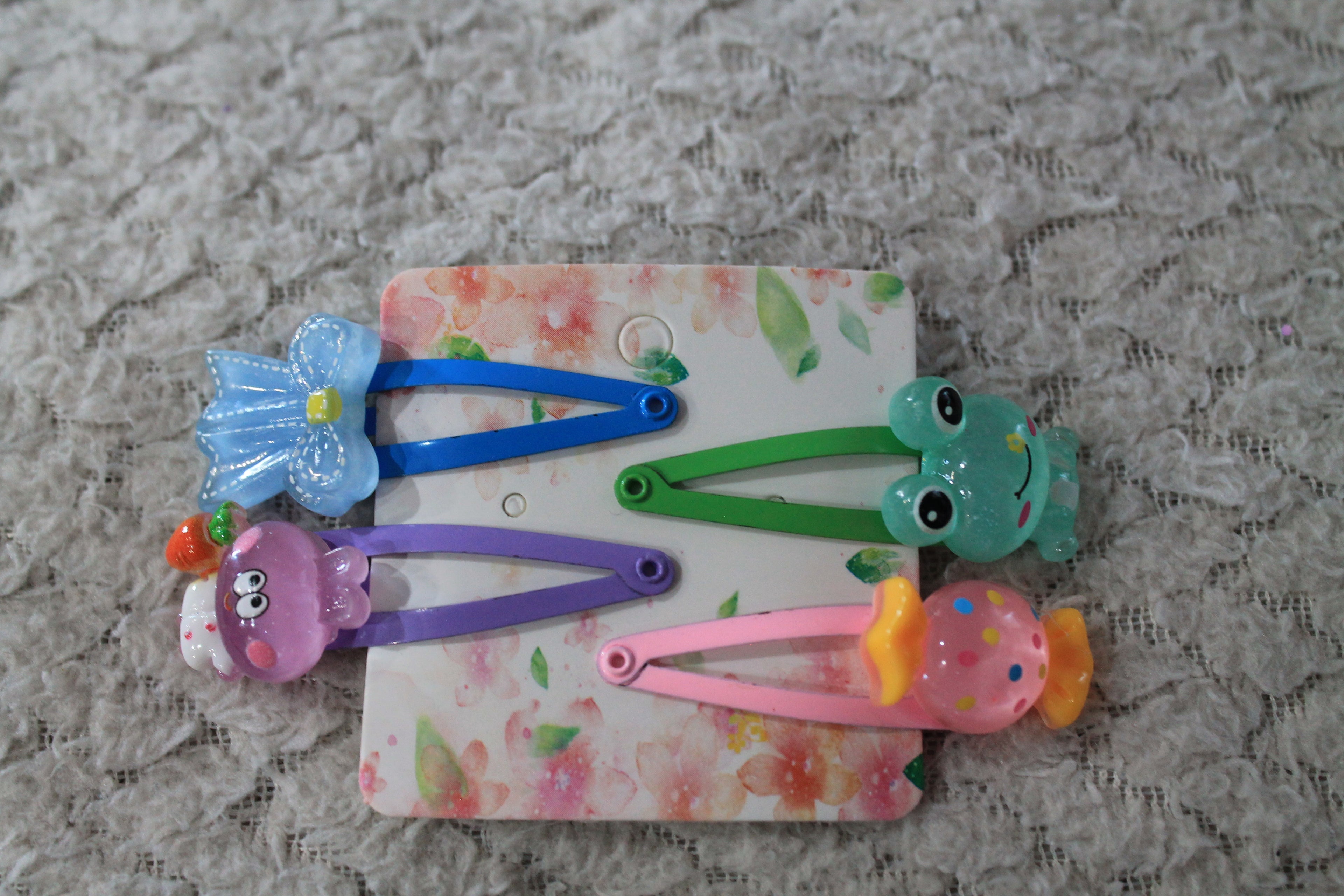 Cartoon Fashion Hair Clip 4pcs
