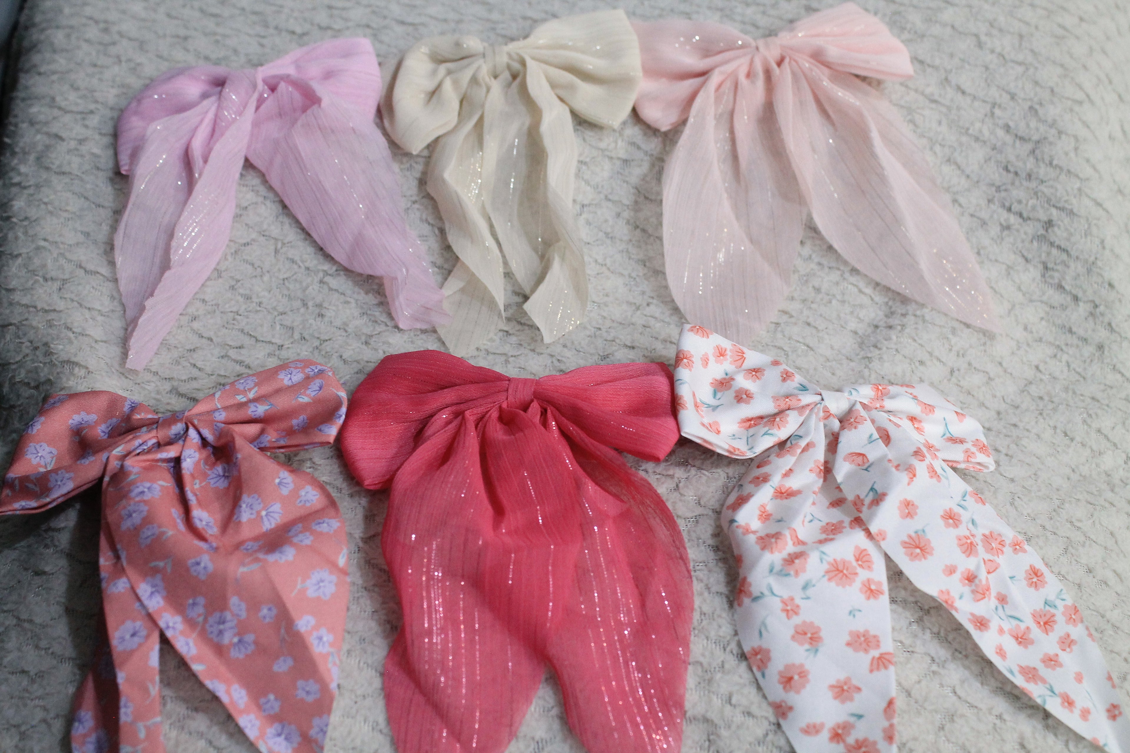 Chiffon Bow Hair Clip