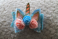 Unicorn Bow Hair Clip