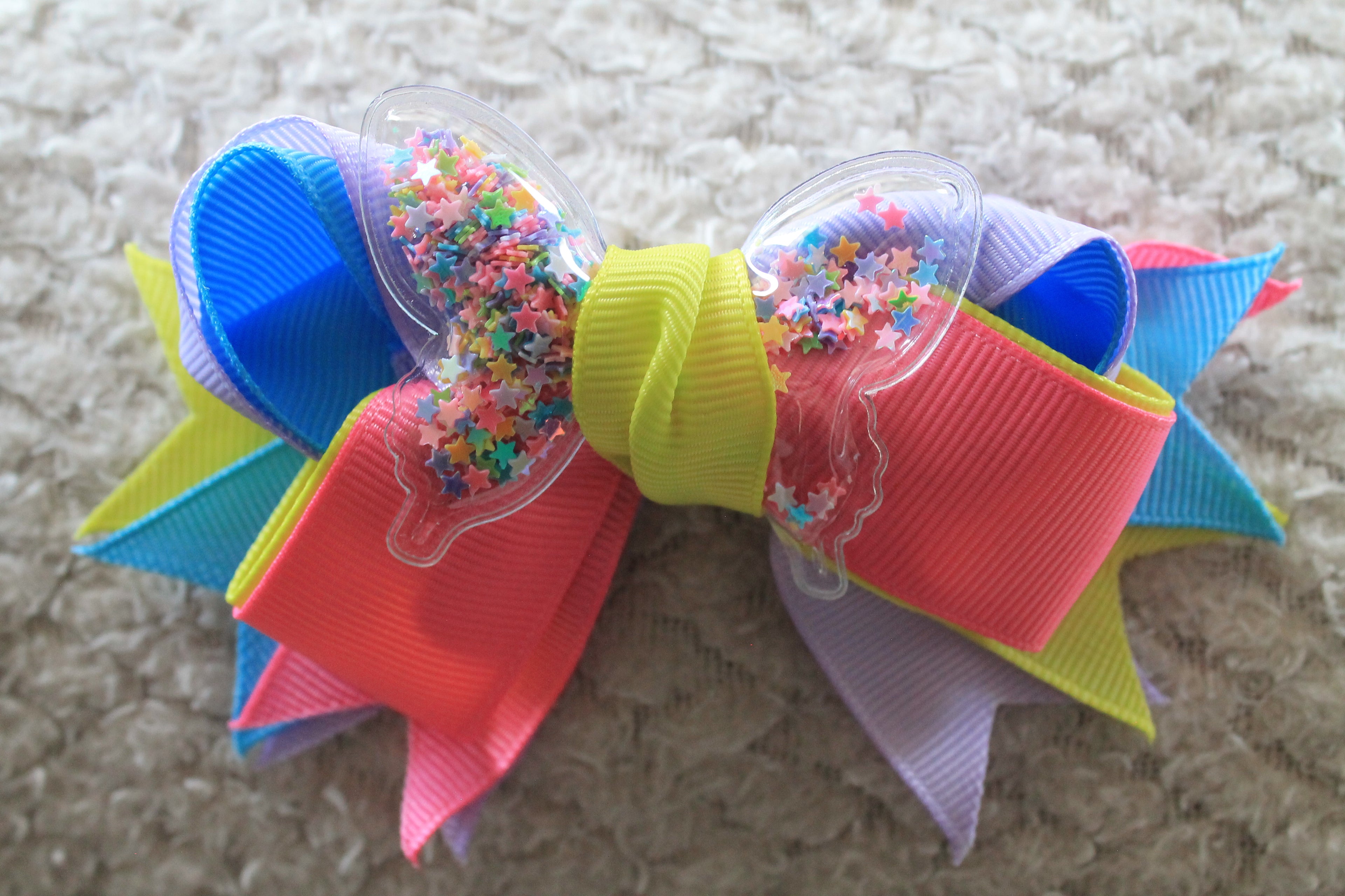 Layered Bow Hair Clips