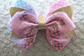 Glitter Mermaid Bow Hair Clip