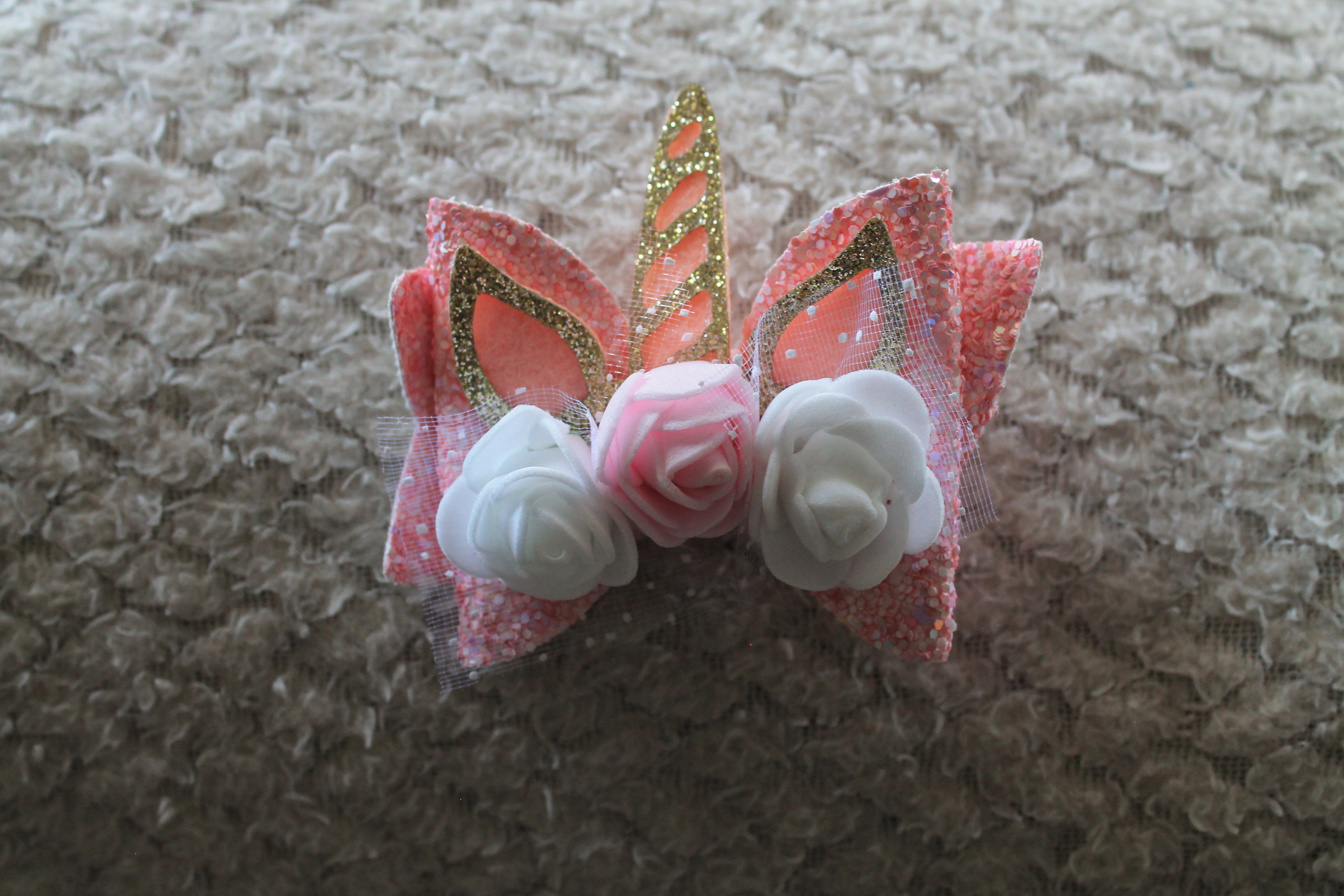 Pink Unicorn Hair Clip